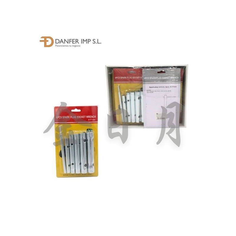 6个装火花塞套筒 BOCA DE LLAVE BUJIAS 6PCS