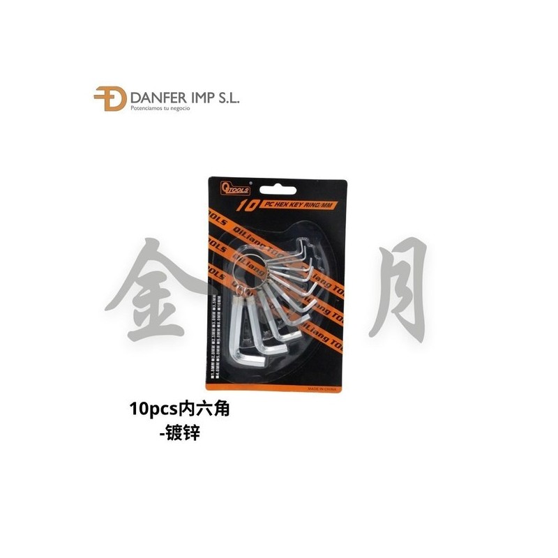 内六角 HERRAMIENTA 10PCS