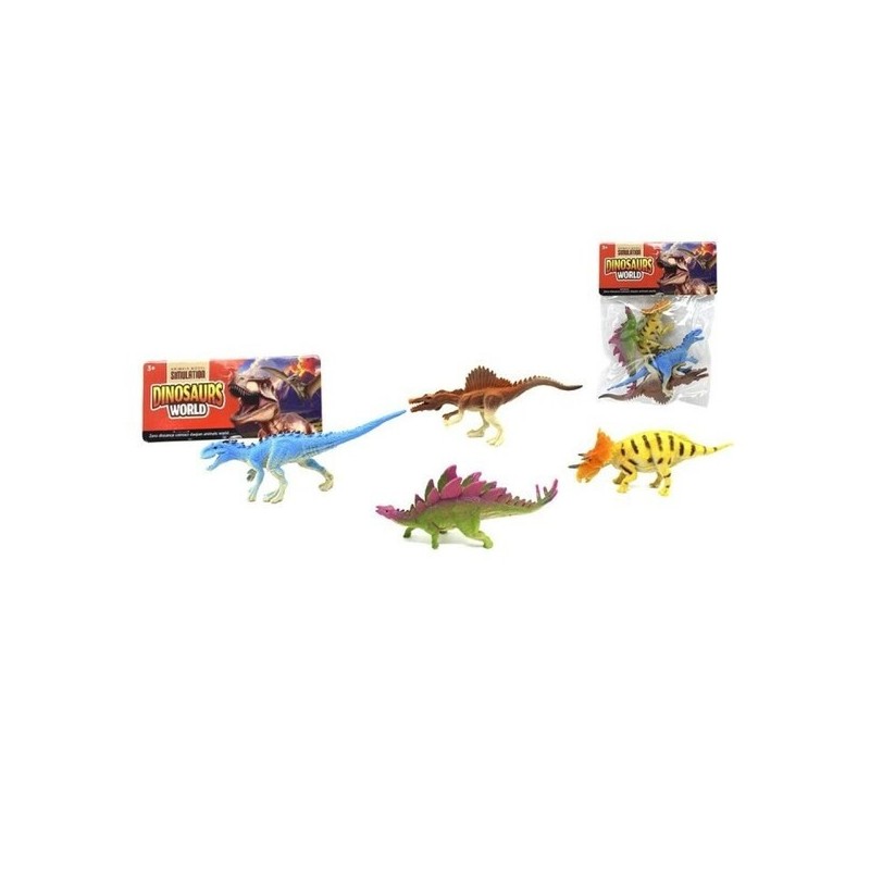 AMATOYS四个装玩具恐龙 DINOSAURIOS 20X15CM 4PCS