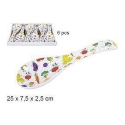 CM瓷勺 CUCHARA CERAMICA DECORADO VERDURAS