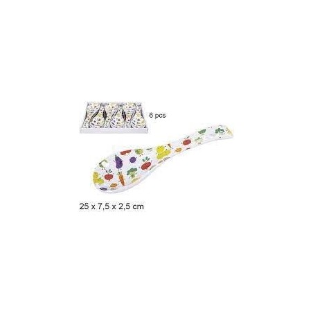 CM瓷勺 CUCHARA CERAMICA DECORADO VERDURAS