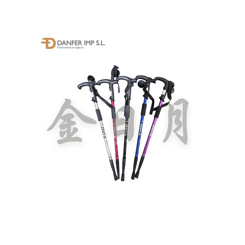 三节弯柄登山拐杖 BASTON RETRACTIL 1.35M