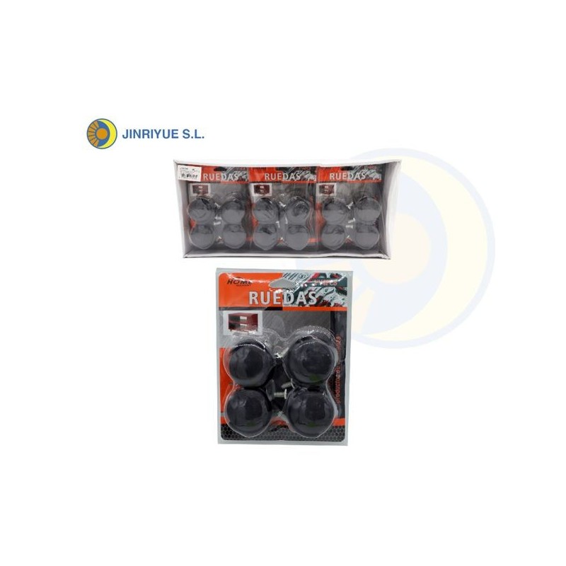 2寸塑料螺丝轮子 RUEDAS 4PCS