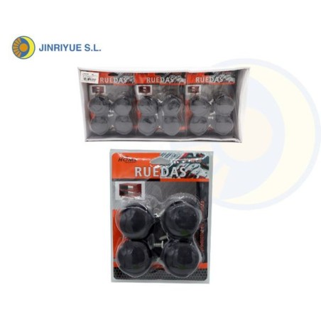2寸塑料螺丝轮子 RUEDAS 4PCS