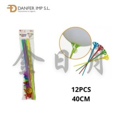 40CM彩色气球杆 SOPORTE GLOBOS 40CM 12PCS