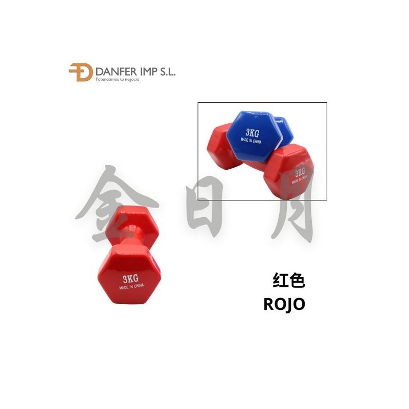3KG包塑哑铃 YALIN 3KG
