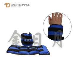 沙袋（各0.75KG） PESA AJUSTABLE PARA MUNECA 1.5KG(0.75KG CADA UNO)