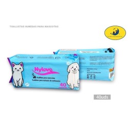 宠物湿纸巾 40 抽 TOALLITAS HUMEDAS PARA MASCOTAS 40 UDS