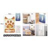 异形印刷卡通猫爬贴 50*80CM Alfombrilla para rascar gatos