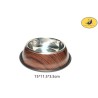 15cm不锈钢狗碗（水转印） Comedero Acero Inoxidable Antideslizante Para Perro O Gato 15Cm