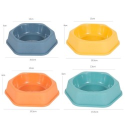 六边单碗中号19.5*6cm Cuenco De Plástico Para Mascotas