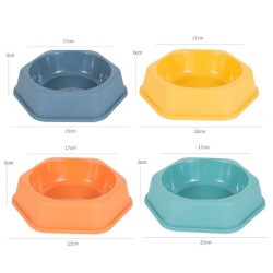 六边单碗大号23*6cm Cuenco De Plástico Para Mascotas