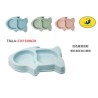 双格碗-小鱼22*16*3.3cm Comedero Mascota Plastico