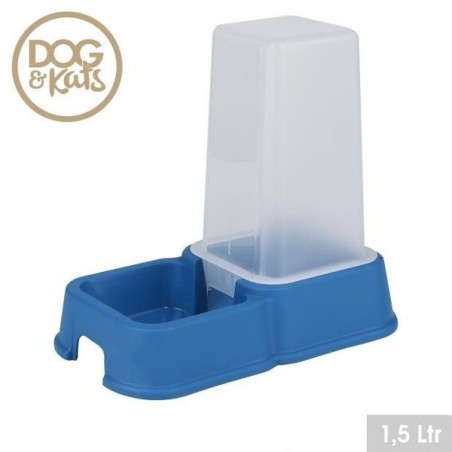 喂水喂食器1.5L 蓝色 Dogi-Distribuidor De Croquetas 1.5L Azul