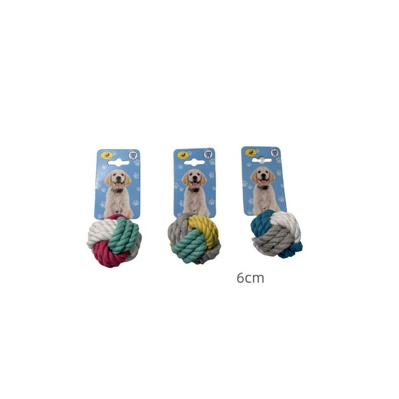 撞色小球6cm Juguete para perros