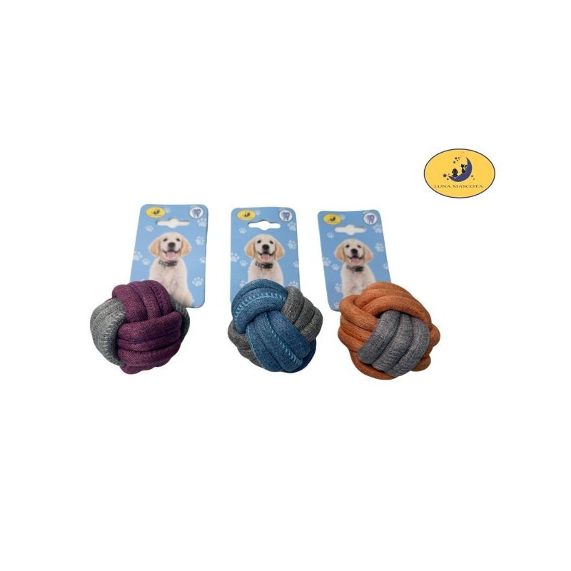 布绳双色棉球 6CM Juguete para perros