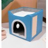 拱形洞口猫窝42*42*35cm（带剑麻）浅灰 Casa para gatos 42*42*35cm