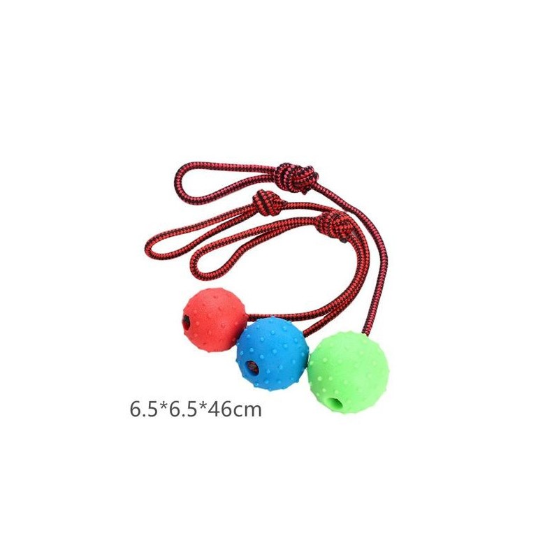 穿绳橡胶球6.5CM Juguete para perros