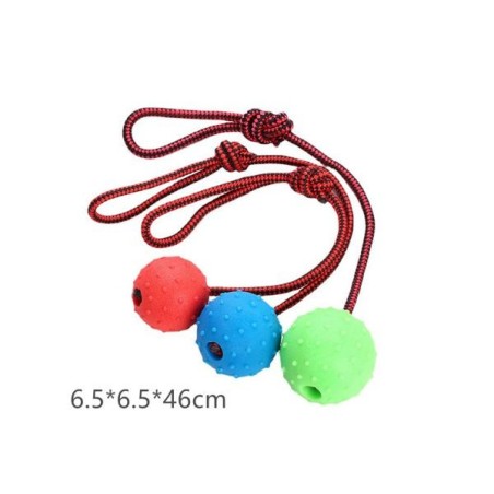 穿绳橡胶球6.5CM Juguete para perros
