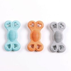 爱心骨头5*9.5cm Juguetes Para Perros
