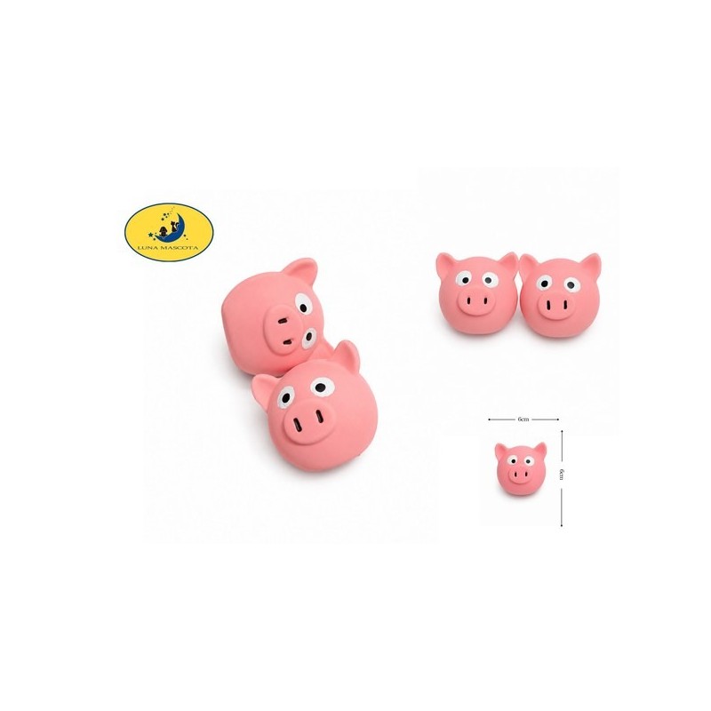 乳胶长鼻猪头6cm Juguete de látex para perros
