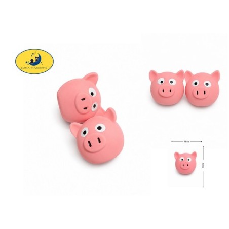 乳胶长鼻猪头6cm Juguete de látex para perros