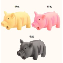 乳胶小粉猪16cm Juguete de látex para perros