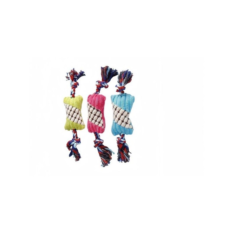 棉绳彩色糖果22*6cm Juquete Perros