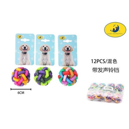 马卡龙铃铛球6.0cm Juguete Perros Y Gatos