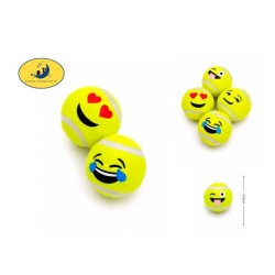 脸谱网球6.35cm Juguete tenis para perros