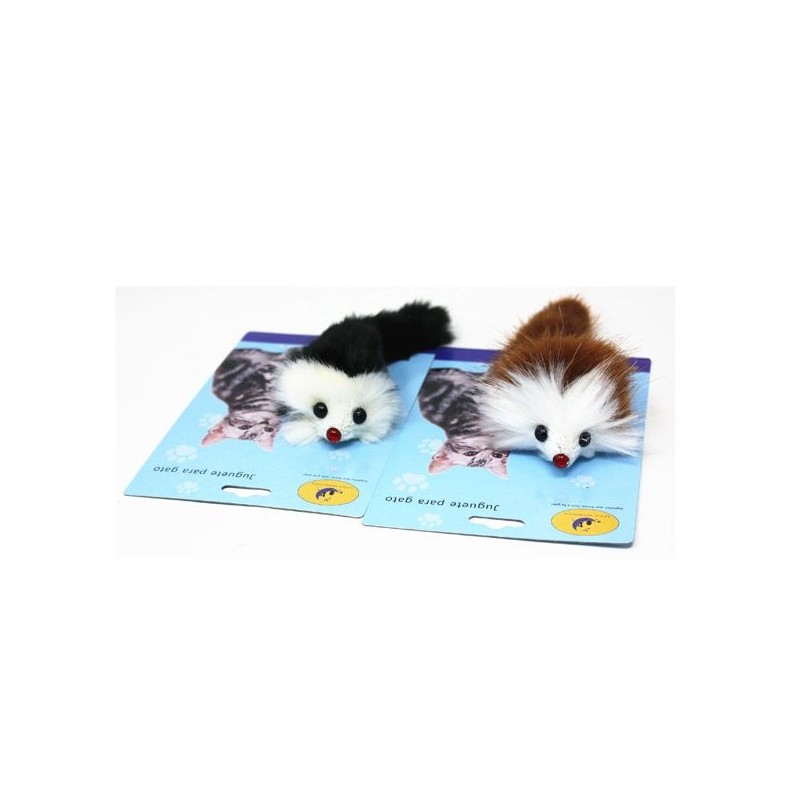 长毛仿真老鼠 Juguete Para Gato