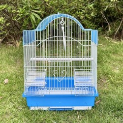 弧顶折弯鸟笼中号34.5*27.5*45cm颜色随机 Jaula para pájaros