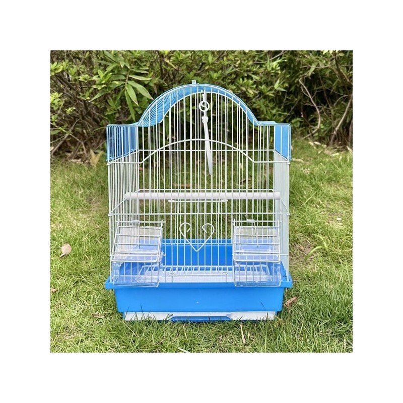 弧顶折弯鸟笼中号34.5*27.5*45cm颜色随机 Jaula para pájaros
