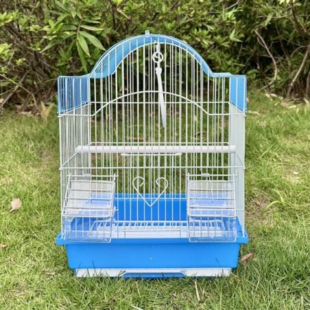 弧顶折弯鸟笼中号34.5*27.5*45cm颜色随机 Jaula para pájaros