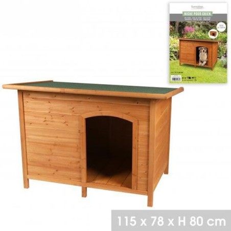 木头狗房子 115X78XH80CM Casita Madera Perro 115X78Xh80Cm