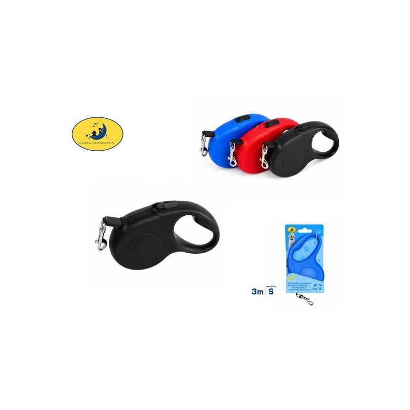 伸缩牵引器 3 米 （适合10kg内小型犬） CORREA EXTENSIBLE 3M