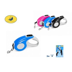 伸缩牵引器 3 米 （适合15kg内中型犬） CORREA EXTENSIBLE 3M