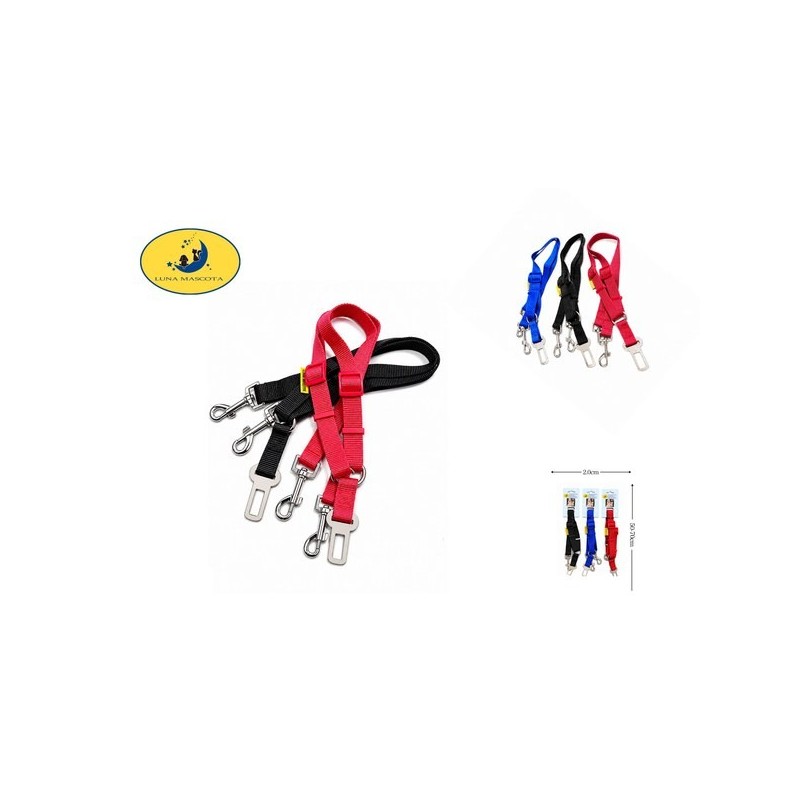双头汽车安全扣2.0cm 50-70cm (ES): Cinturón de seguridad para dos perros en coche 2.0cm