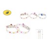 脚印夜光猫项圈1.0*30cm Collar fluorescente de silicona para mascotas