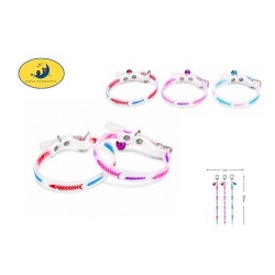 1.0夜光小鱼刺 Collar Fluorescente De Silicona Para Mascotas