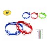 猫狗项圈夜光脚印1.0*32cm Collar Fluorescente De Silicona Para Mascotas