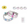 小猫夜光猫项圈2.0*32cm Collar fluorescente de silicona para mascotas