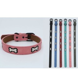2.5 3骨头绣花 Collar Para Perros