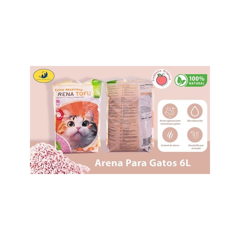豆腐猫砂6L/2.5kg（水蜜桃味） ARENA GATO 2.5kg Melocoton