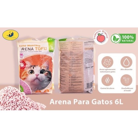 豆腐猫砂6L/2.5kg（水蜜桃味） ARENA GATO 2.5kg Melocoton
