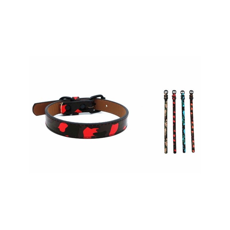 豹纹狗项圈2.0*45cm Collar Para Perros