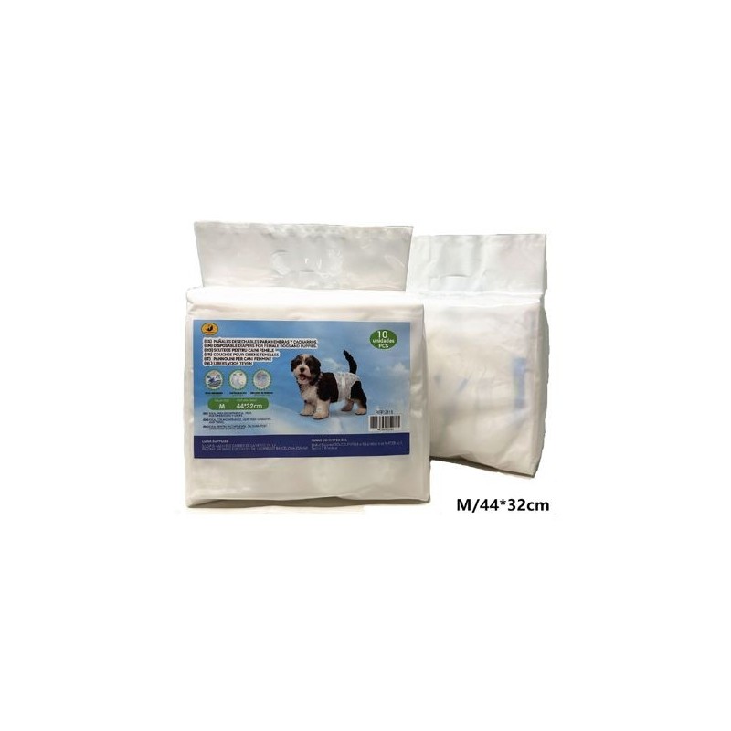 母狗纸尿裤M码 44*32cm 10pcs Pañales para perros