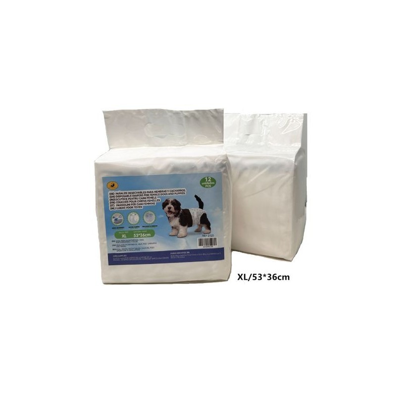 狗尿裤尺寸XL Pañales Para Perro