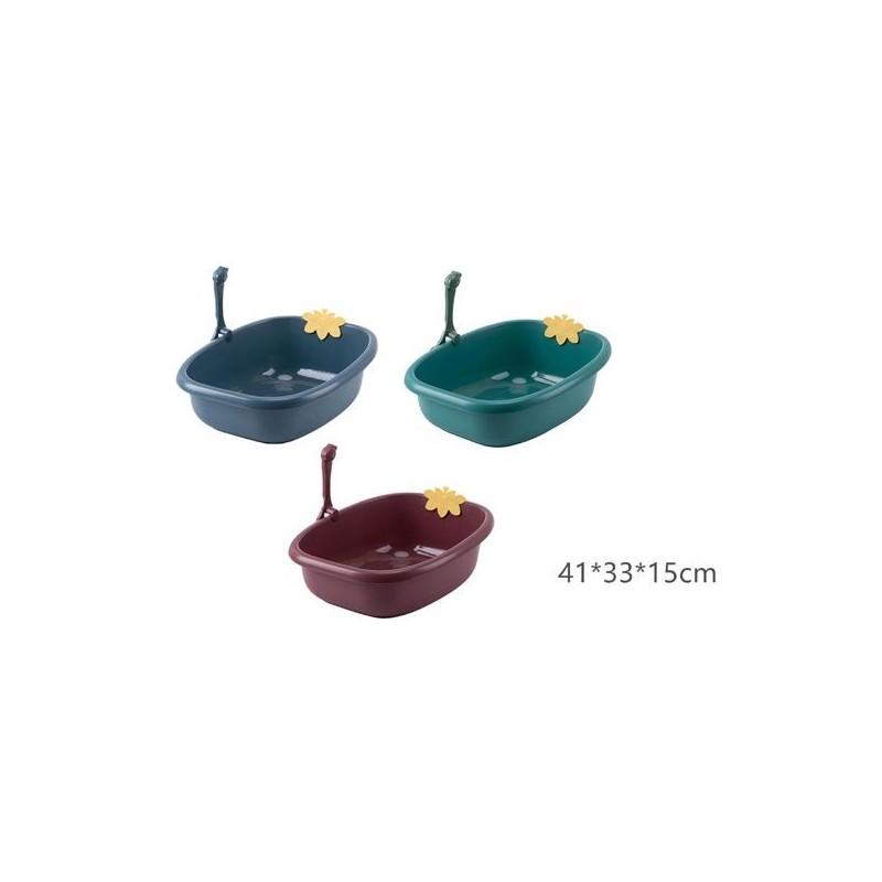 无盖枫叶猫砂盆41*33*15cm Arenero Para Gatos
