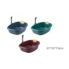 无盖枫叶猫砂盆41*33*15cm Arenero Para Gatos